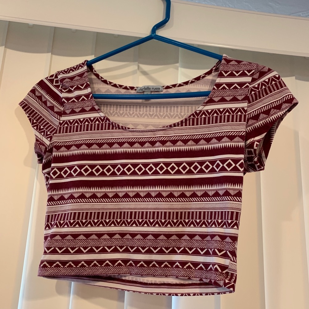 Crop top red